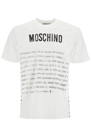 Moschino t-shirt with lettering print