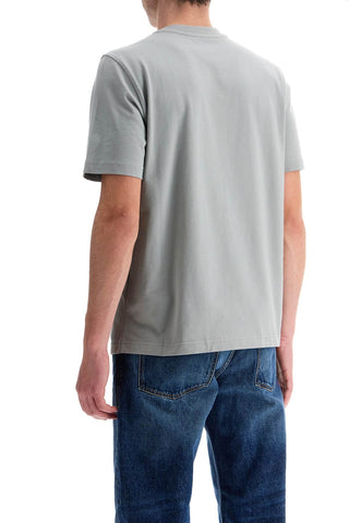 Diesel gray cotton t-shirt with raised logo