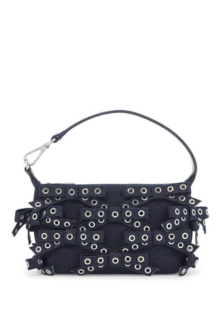 Ganni mini bow eyelet butterfly bag