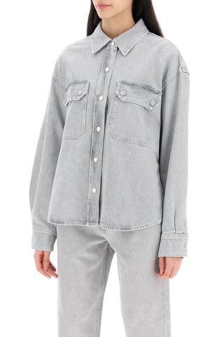 Agolde gwen denim shirt for women