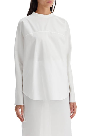 Alaia Asymmetric Poplin Top With