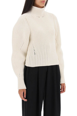 Alaia Ribbed Sweater With Curved Sleeves