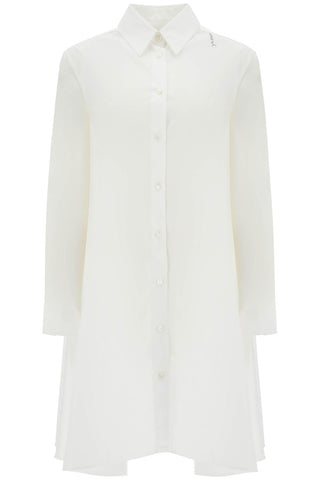 Marni white cotton dress with embroidery