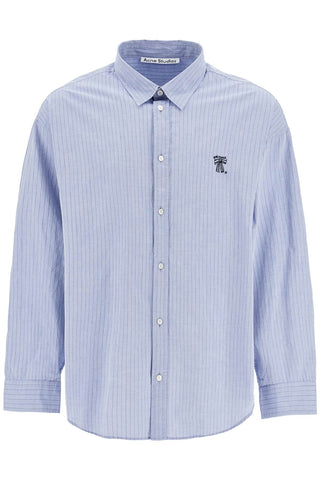 Acne Studios blue striped cotton shirt