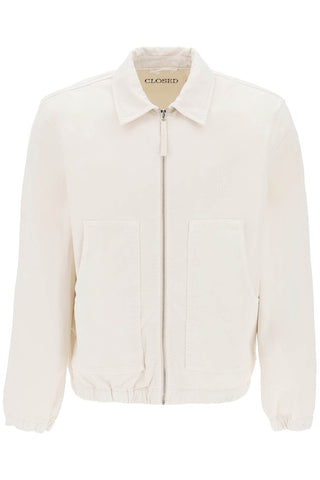 Closed cotton blouson jacket