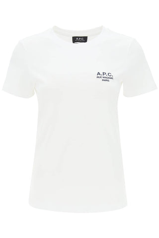 A.P.C. denise t-shirt with logo embroidery