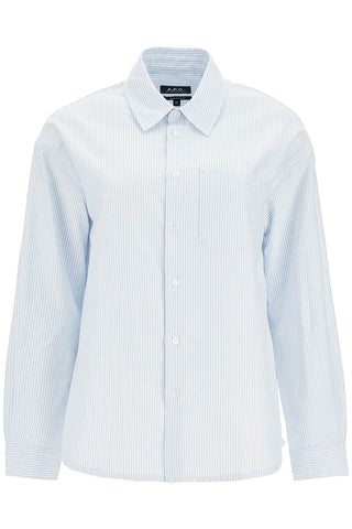 A.P.C. striped boyfriend shirt