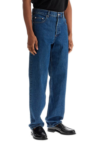 A.P.C. organic cotton indigo blue wide leg jeans