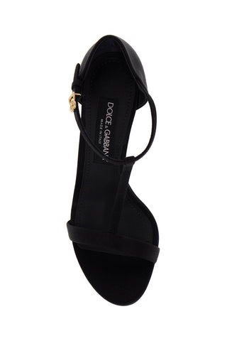 Dolce & Gabbana satin t-bar sandals in