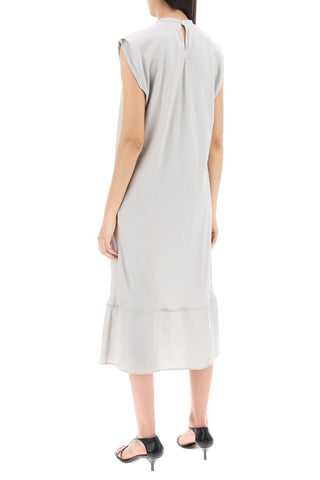 Lemaire midi dress with diagonal cut in