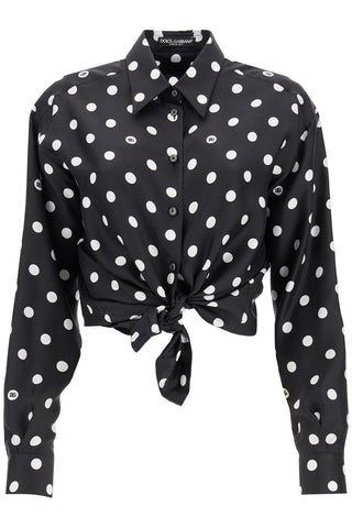 Dolce & Gabbana silk polka dot print blouse