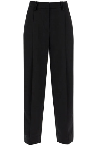 Ganni lightweight pants with pleats