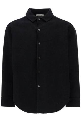 Fear Of God oversized virgin wool black shirt