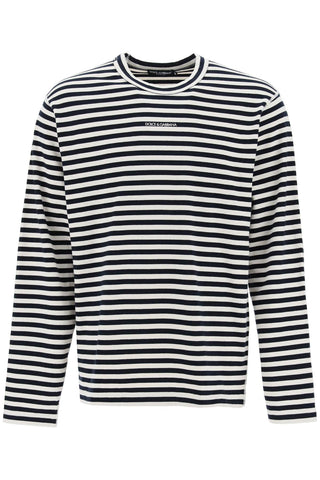 Dolce & Gabbana long-sleeved striped t-shirt