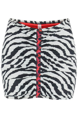 Reina Olga geraldina animalier mini skirt