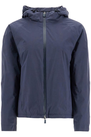 Herno Laminar short waterproof breathable outdoor jacket dark blue