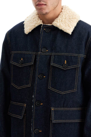 Golden Goose denim caban coat