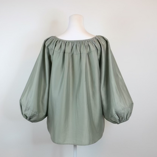 blouse beige silk 
