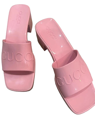 Gucci Rubber Sandals New, Pre-Owned size 38