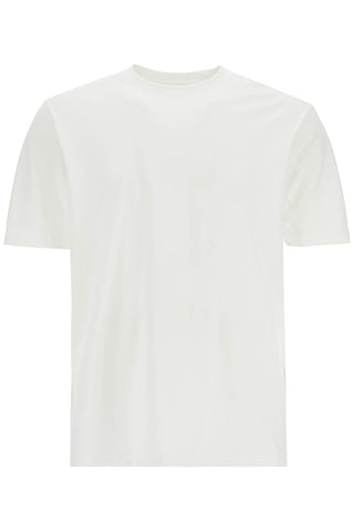 Y-3 white cotton t-shirt with "uniform of the streets" print