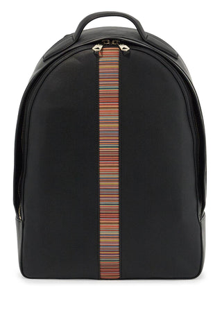 Paul Smith "signature stripe leather backpack"