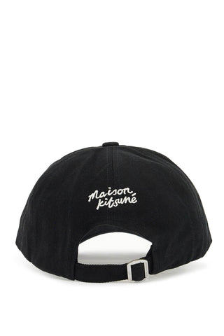 Maison Kitsune fox head baseball cap