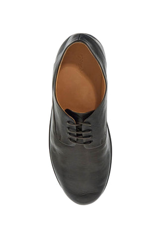 Marsell dark brown calfskin derby with leather sole