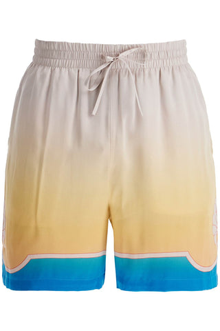 Casablanca "colorful silk bermuda shorts set