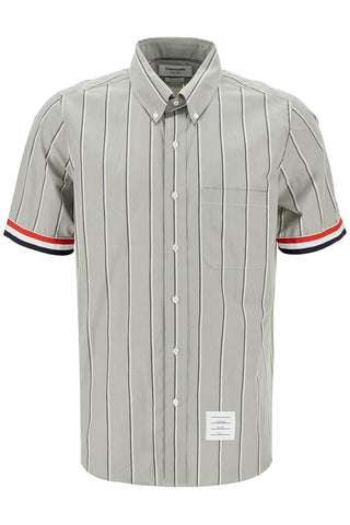 Thom Browne striped short-sleeved shirt