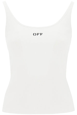 Off-White tank top with off embroidery