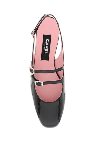 Carel patent leather pêche slingback mary jane