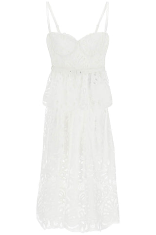 Self Portrait lace bustier dress with belt