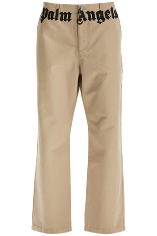 Palm Angels chino pants with logo branding