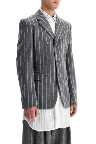 Comme Des Garcons Homme Plus striped wool jacket