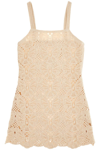 By Malene Birger crochet fall mini dress