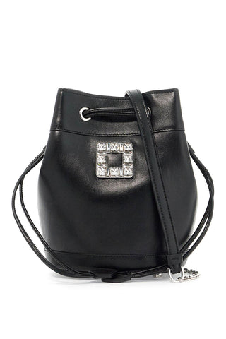 Roger Vivier mini leather trã¨s vivier bucket bag