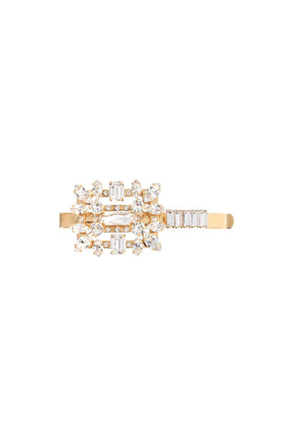 Roger Vivier hair clip with decorative stones light gold