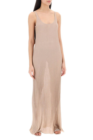 Max Mara Maxi Knit Lurex Dress In Rit