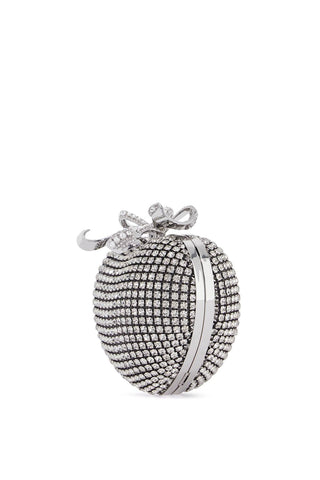 Self-Portrait Self Portrait mini crystal heart clutch bag