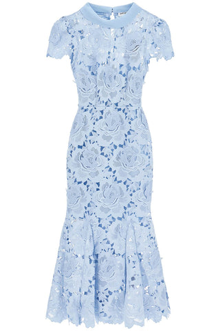 Self Portrait floral lace midi dress with eight