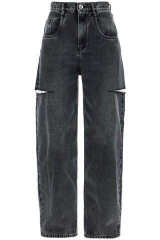 Maison Margiela loose cut jeans with distressed