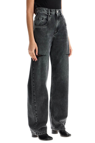 Maison Margiela loose cut jeans with distressed