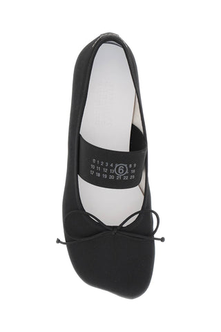 MM6 Maison Margiela anatomic satin ballet flats for