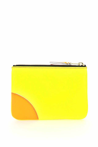 Comme Des Garcons Wallet fluo mini pouch