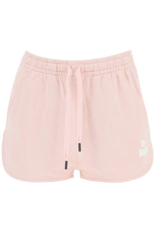 Isabel Marant Etoile mifa sports shorts with flocked logo