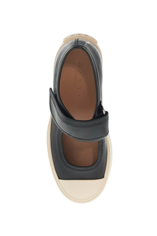 Marni pablo mary jane nappa leather sneakers