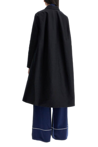 Marni minimalist black cotton raincoat for women