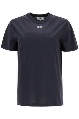 Ganni 'round-neck t-shirt with rhin