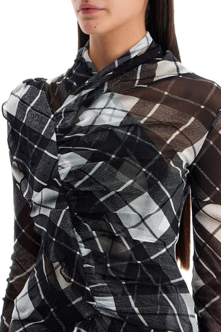 JEAN PAUL GAULTIER 'deconstructed tartan tulle