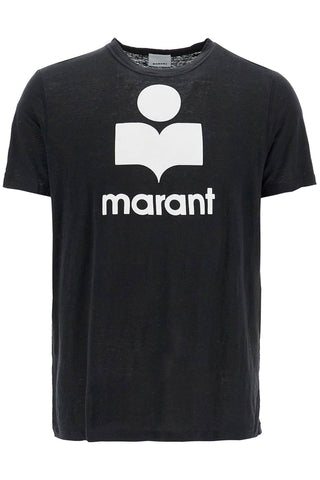 Marant karman linen logo t-shirt